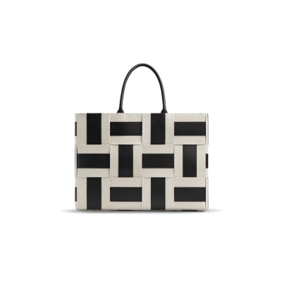 BOTTEGA VENETA COTTON WITH LINEN WITH POLYURETHANE TOTE BAG 755219V2OS19815 (45*34*11cm)